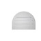 Ekena Millwork Round Top Surface Mount PVC Gable Vent: Functional, w/ 2"W x 1-1/2"P Brickmould Frame, 18"W x 14"H GVPRT18X1402SF - alternate 5